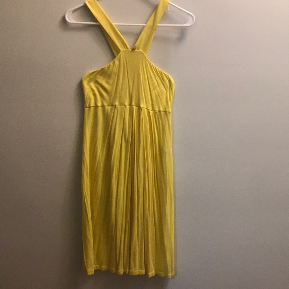 Yellow mini dress